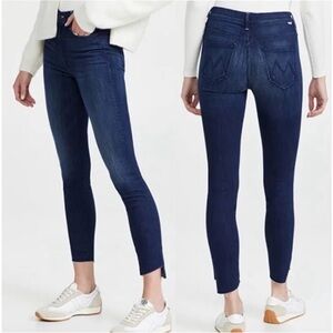 MOTHER Dark Blue Ankle Jeans
